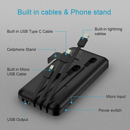 Power Bank 9000000Mah Fast Charger Pack USB External Battery for Mobile Phone
